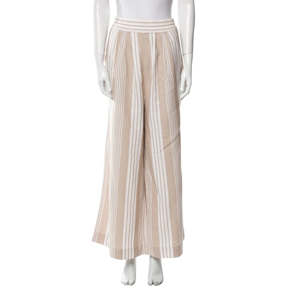 Mara Hoffman Paloma Striped Wide Leg Pants Organic Size Small Beachy‎ Coastal